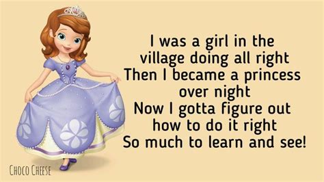 i was a girl in the village lyrics|Sofia The First Lyrics .